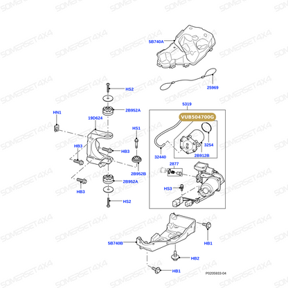 VUB504700G LAND ROVER - DRYER - COMPRESSOR AIR From HITACHI