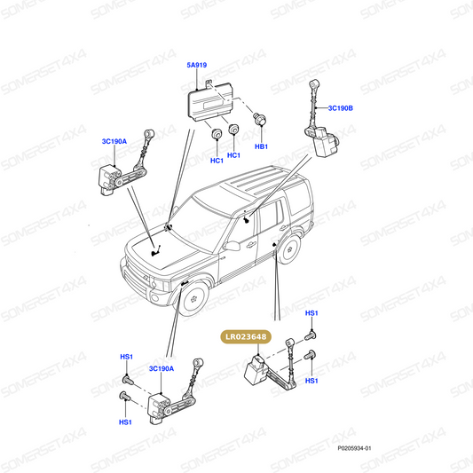 LR023648 LAND ROVER - SENSOR ASSY From ALLMAKES