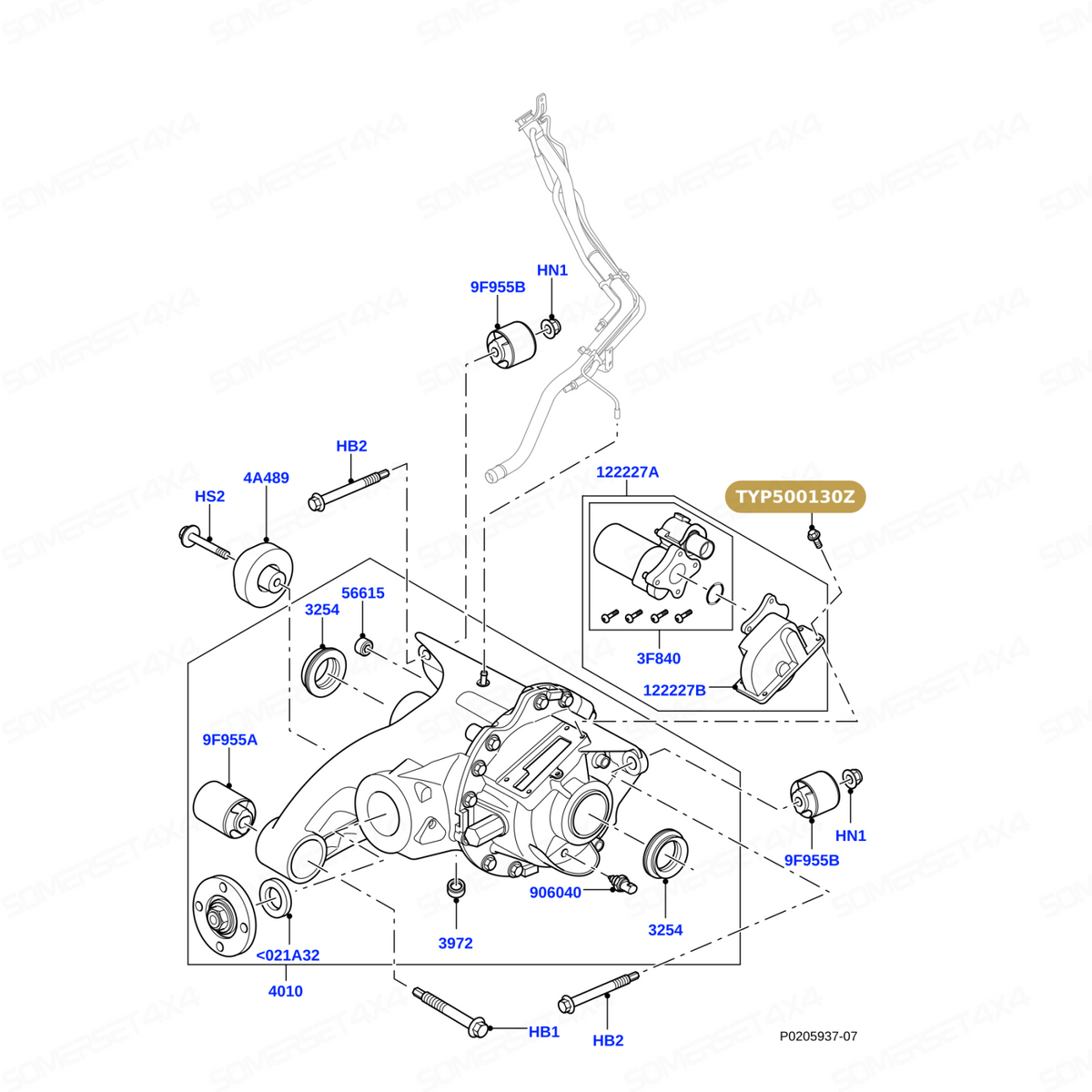 TYP500130Z GENUINE LAND ROVER - BOLT