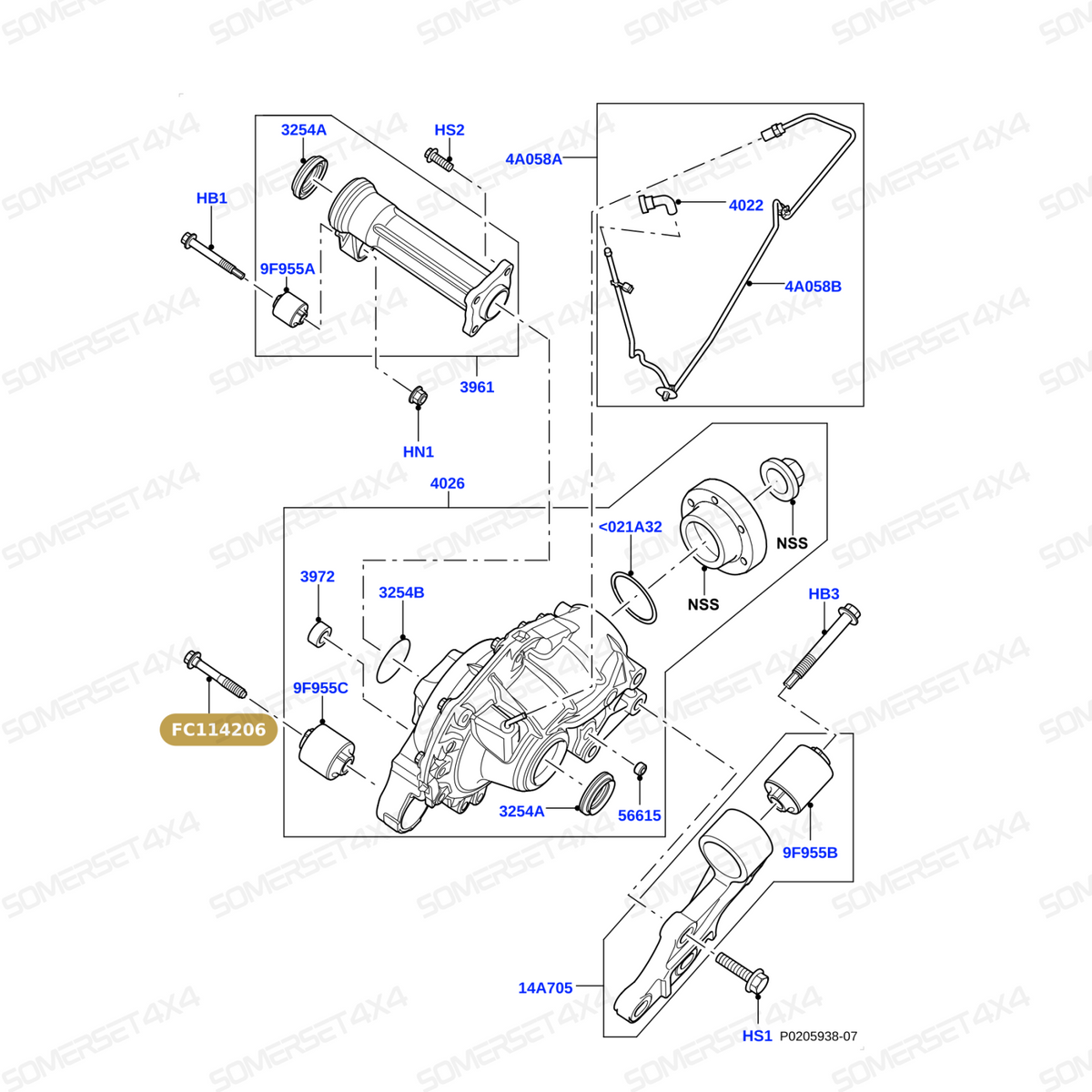 FC114206 LAND ROVER - BOLT From PR2 ALLMAKES OE