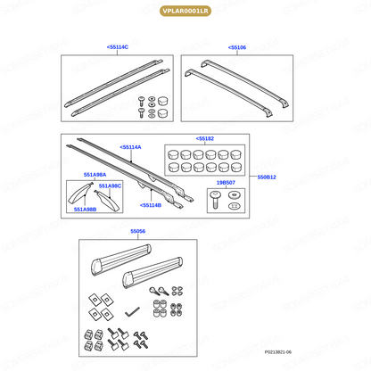 VPLAR0001LR GENUINE LAND ROVER - RAIL - ROOF RACK CROSS
