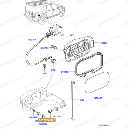 ARV780020BP LAND ROVER - BEZEL From BRITPART