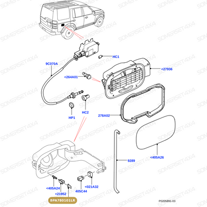 BPA780101LR GENUINE LAND ROVER - ACTUATOR