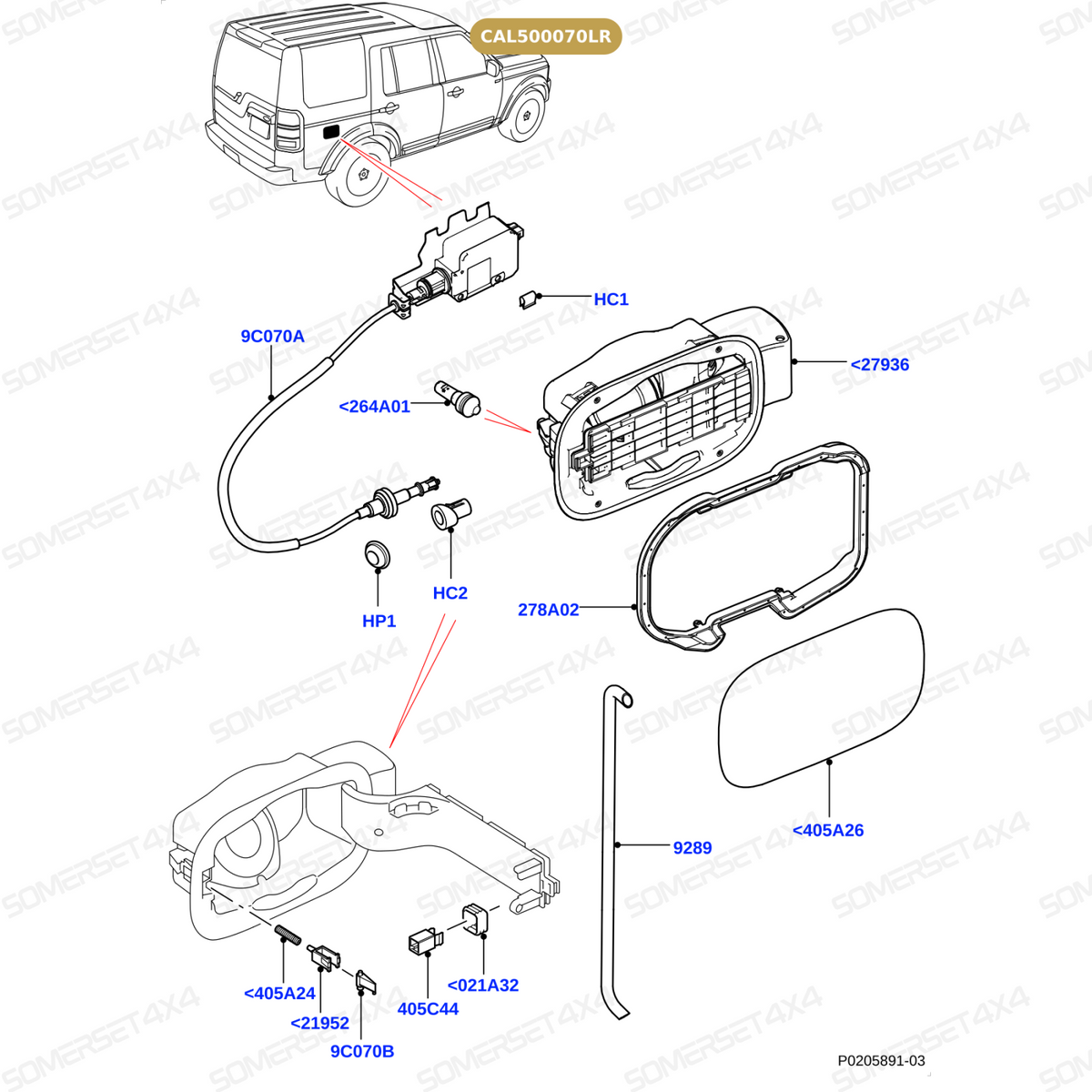 CAL500070LR GENUINE LAND ROVER - SEAL