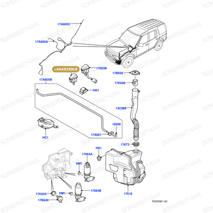 LR049290LR GENUINE LAND ROVER - JET - WINDSHIELD WASHER