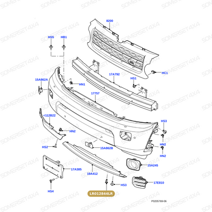 LR012844LR GENUINE LAND ROVER - CLIP - RETAINING