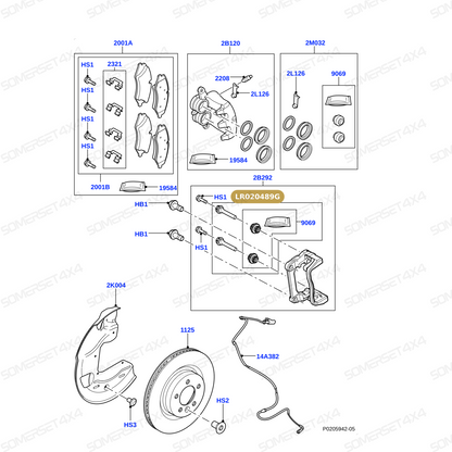 LR020489G LAND ROVER - KIT - LOCATING PIN BOLTS From TRW