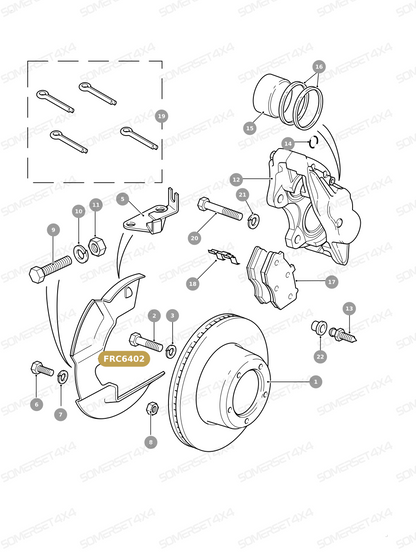 FRC6402 LAND ROVER - R/H MUDSHIELD From PR2 ALLMAKES OE