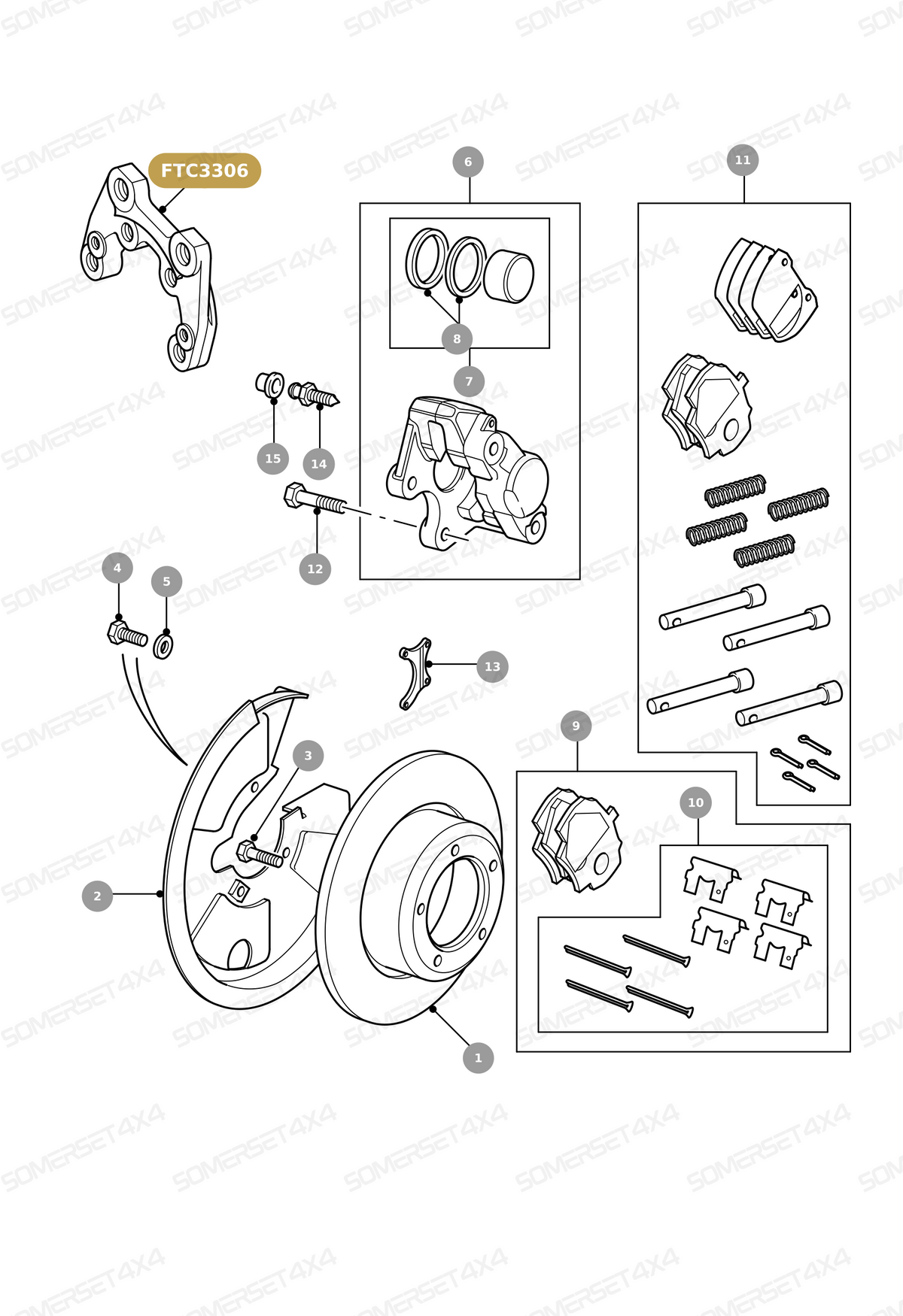 FTC3306 LAND ROVER - MOUNTING BRACKET From ALLMAKES