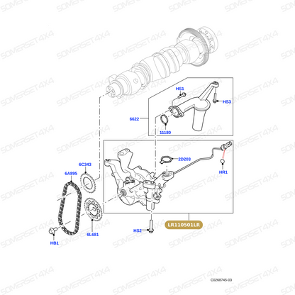LR110501LR GENUINE LAND ROVER - PUMP - OIL  VACUUM
