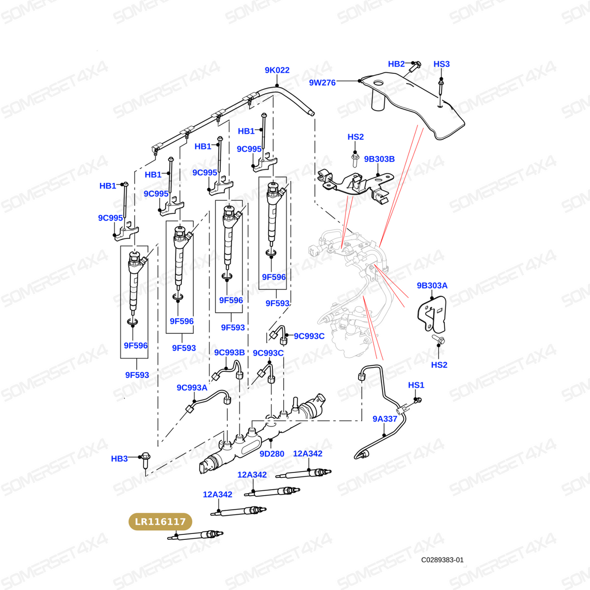 LR116117 LAND ROVER - GLOW PLUG From BERU