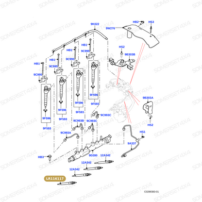 LR116117 LAND ROVER - GLOW PLUG From BERU