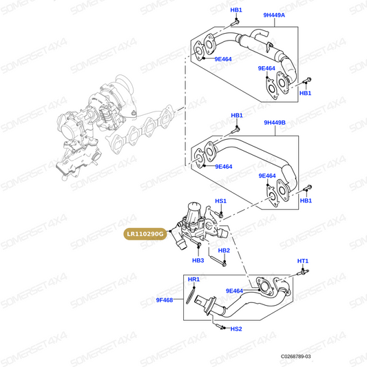LR110290G LAND ROVER - EGR VALVE ASSY From PIERBURG