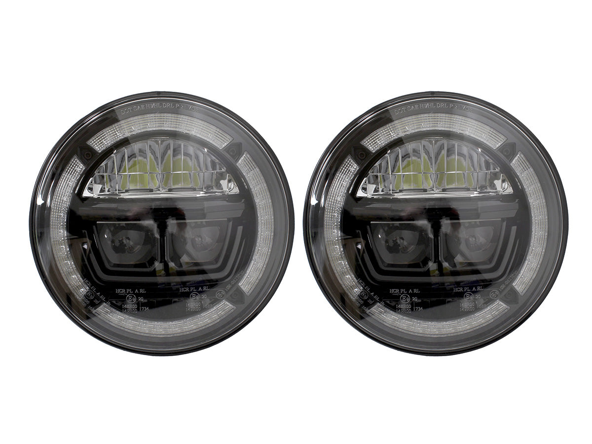 DA3462 PAIR 7 INCH HALO DRL HEADLAMP RHD