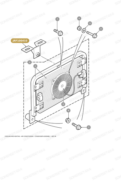 JRF100410 LAND ROVER - BRACKET - CONDENS From PR2 ALLMAKES OE