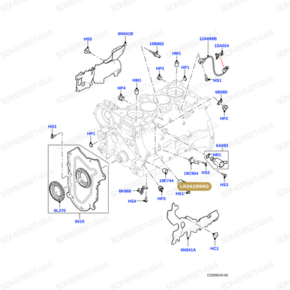 LR092099G LAND ROVER - KNOCK SENSOR From BOSCH