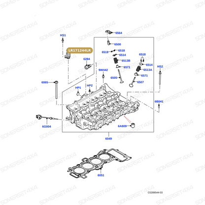 LR171244LR GENUINE LAND ROVER - TUBE - WATER OUTLET