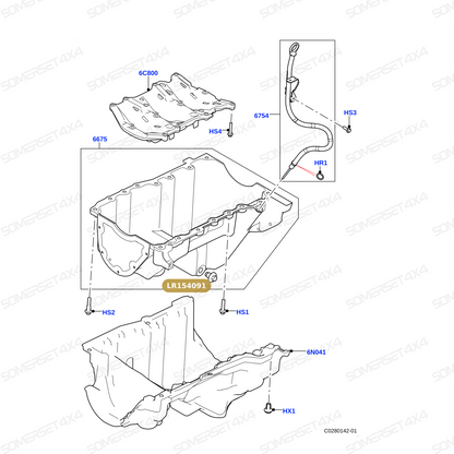 LR154091 LAND ROVER - DRAIN PLUG SEAL SUMP ENGINE AJ200 AJ20D4 AJ21D4 AJ20P4 From ALLMAKES