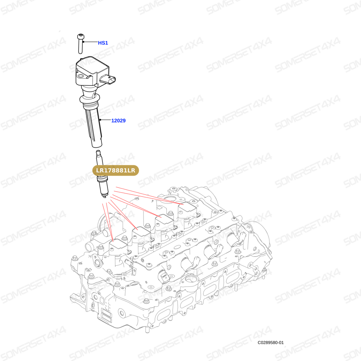 LR178881LR GENUINE LAND ROVER - SPARK PLUG