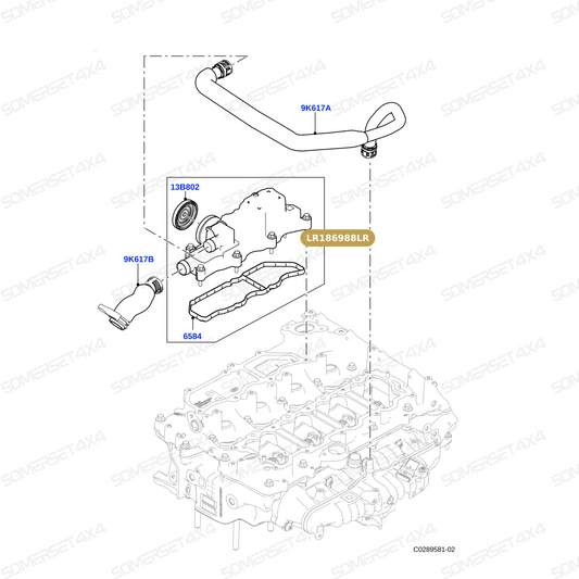 LR186988LR GENUINE LAND ROVER - Cover - Breather