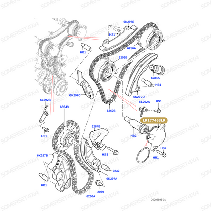 LR177463LR GENUINE LAND ROVER - SOLENOID - ENGINE VARIABLE TIMING