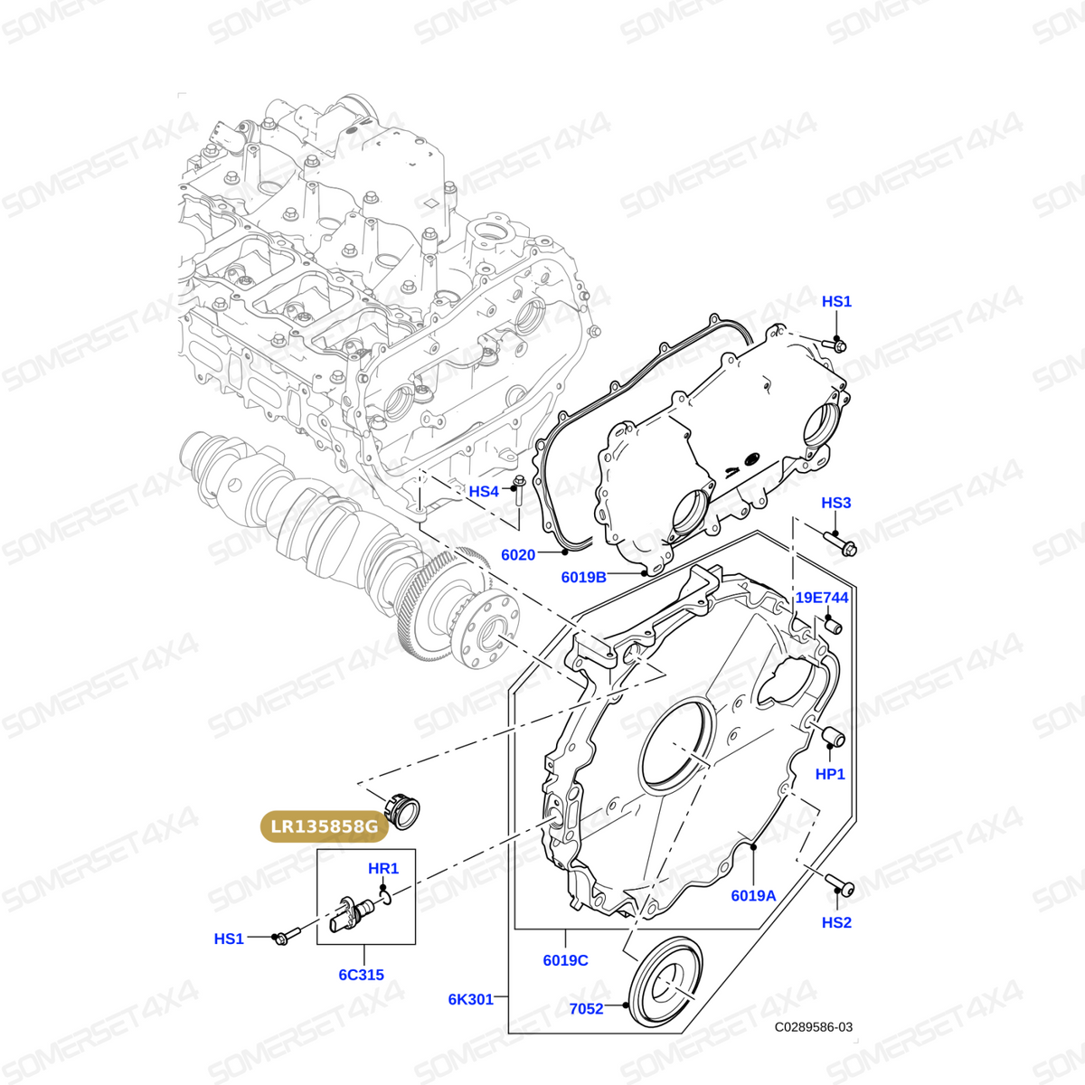 LR135858G LAND ROVER - PLUG - ENGINE From PR2 ALLMAKES OE