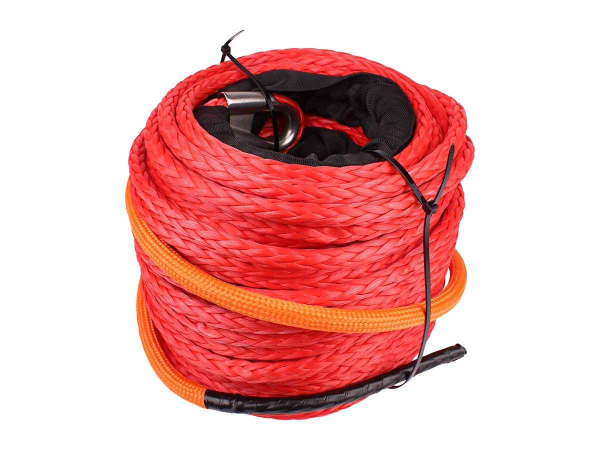 TF3344 SYNTHETIC WINCH ROPE - RED - 50M