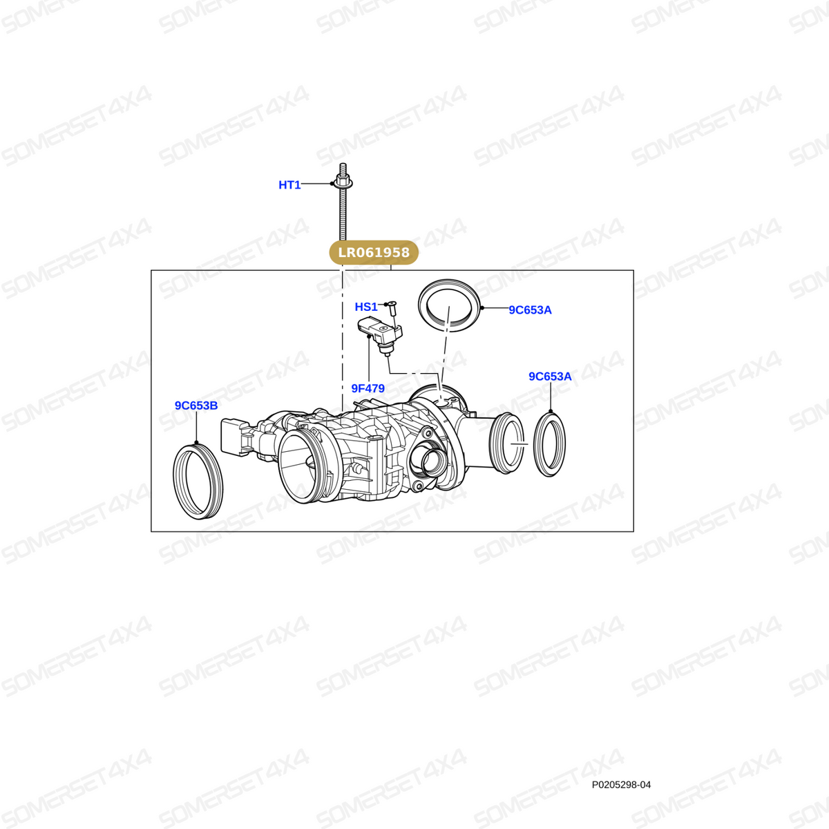 LR061958 LAND ROVER - THROTTLE BODY AND MOTOR From ALLMAKES