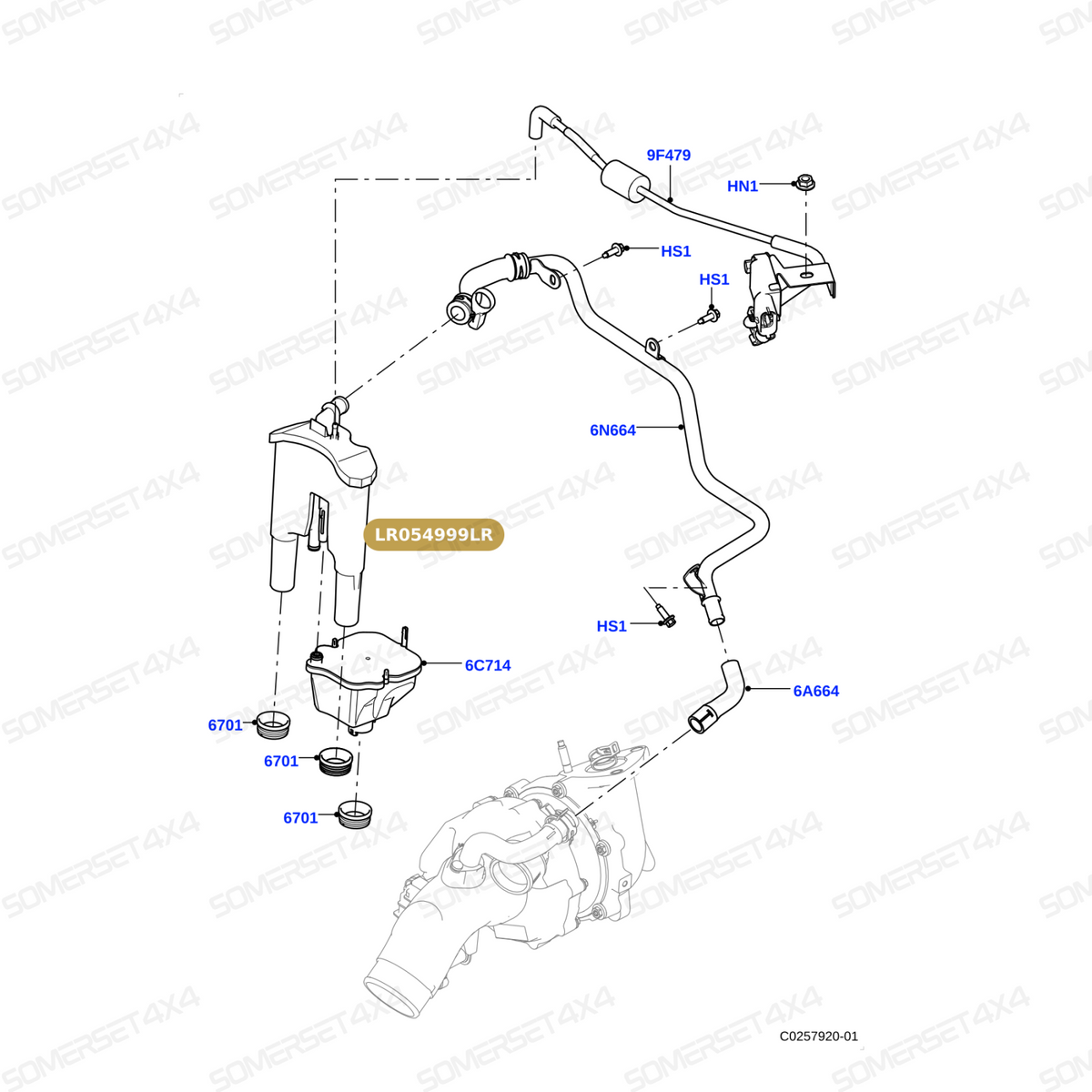 LR054999LR GENUINE LAND ROVER - SEPARATOR - OIL