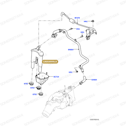 LR054999LR GENUINE LAND ROVER - SEPARATOR - OIL