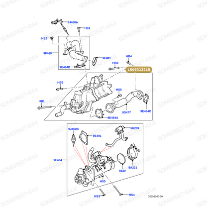 LR063122LR GENUINE LAND ROVER - EGR UNIT