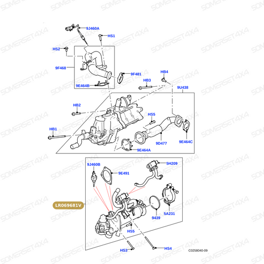 LR069681V LAND ROVER - EGR VALVE From PIERBURG