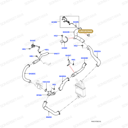 LR018294G LAND ROVER - SENSOR AIR CHARGE TEMPERATURE From OEM