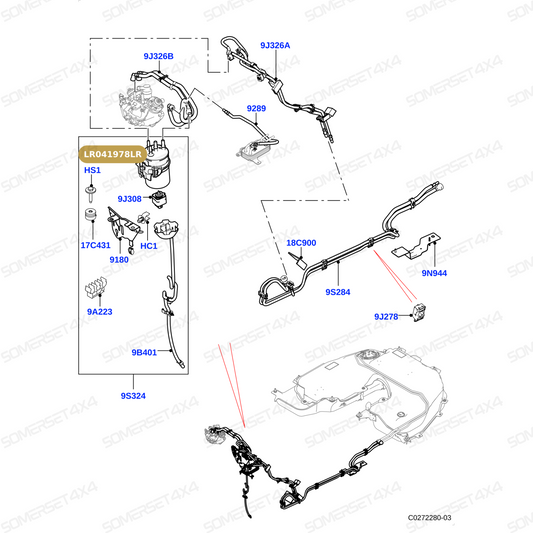 LR041978LR GENUINE LAND ROVER - FILTER - FUEL