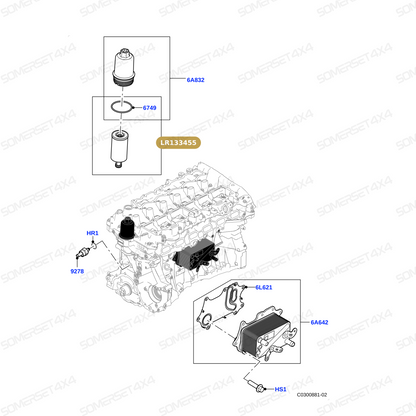 LR133455 LAND ROVER - FILTER - ENGINE OIL - ELEMENT JAGUAR From ALLMAKES