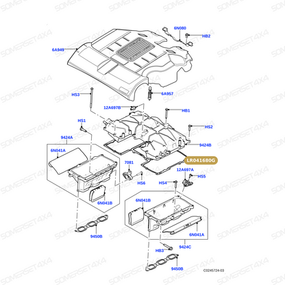 LR041680G LAND ROVER - INLET GASKET From ELRING