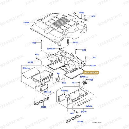 LR041680LR GENUINE LAND ROVER - GASKET - INTAKE MANIFOLD