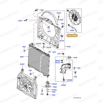 LR112860 LAND ROVER VISCOUS FAN - RANGE ROVER L405 L322 SPORT DISCOVERY 4 5 From ALLMAKES