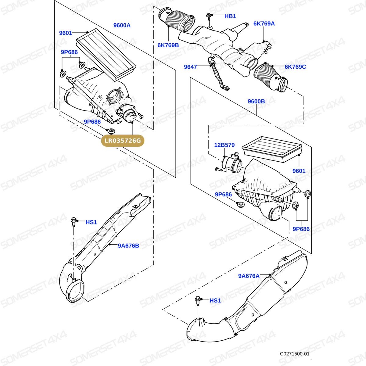 LR035726G LAND ROVER - SENSOR-AIR MASS FLOW 3.0D 3.0SC 5.0NA D4/D5/R4/R5/RS1/RS2/RS3/V1 From BOSCH