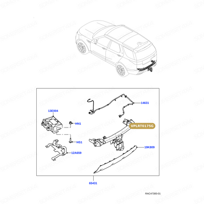 VPLRT0175G LAND ROVER - FIXED MULTI HEIGHT TOW BRACKET F From TOWTRUST