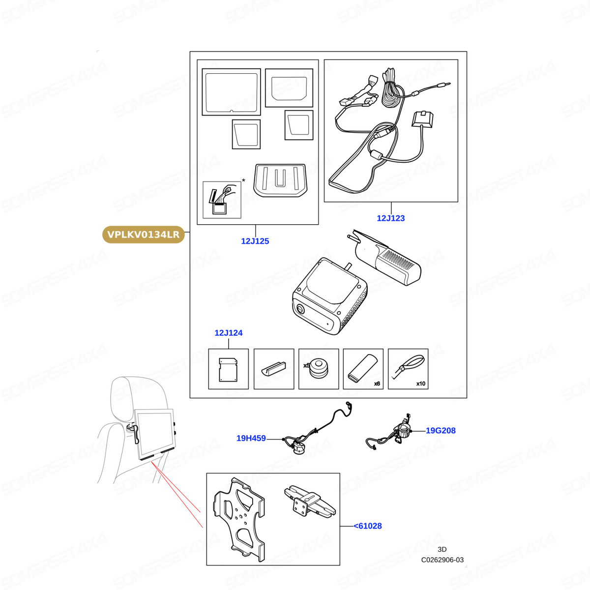 VPLKV0134LR GENUINE LAND ROVER - Camera-Aid Syst