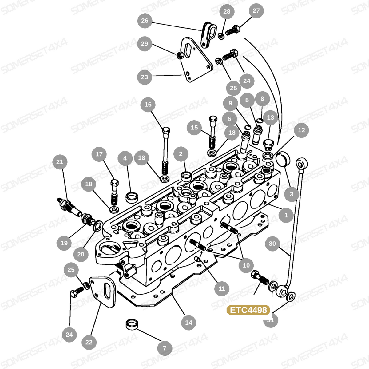 ETC4498 LAND ROVER - BOLT - BANJO - ALL From ALLMAKES
