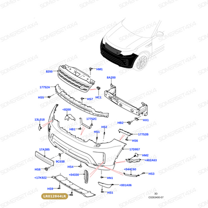 LR012844LR GENUINE LAND ROVER - CLIP - RETAINING