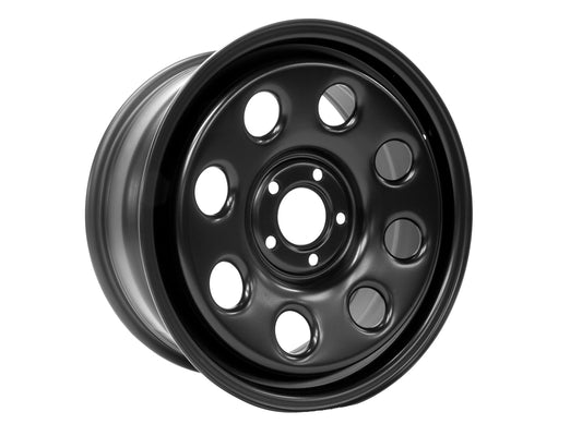 TF152 LAND ROVER - TERRAFIRMA LAND ROVER - Black modular 18x8 steel wheel for D3/D4/RRS/L322 with nuts