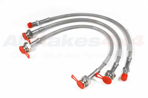 TLR0107-3P LAND ROVER - STAINLESS STEEL BRAKE HOSES