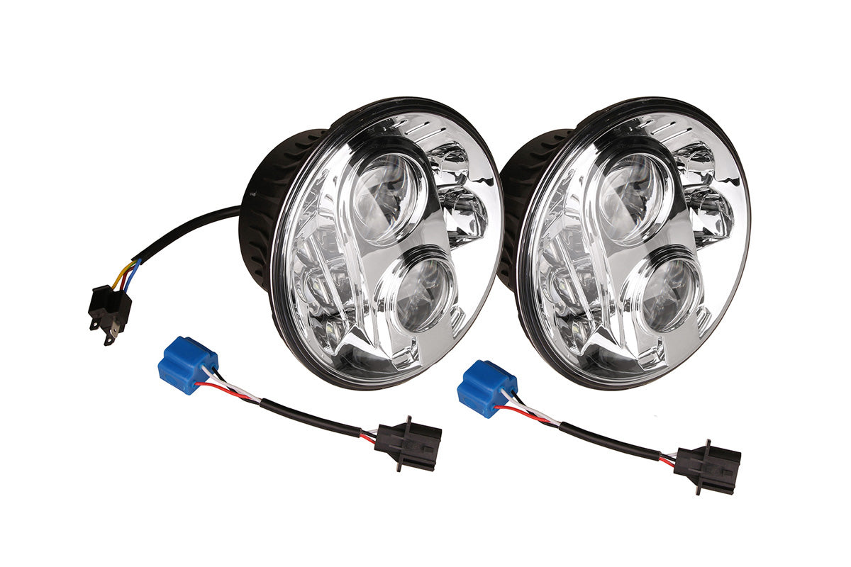 DA6282 PAIR 7 INCH ROUND LED HEADLAMP RHD
