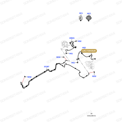LR172643LR GENUINE LAND ROVER - Hose - Brake