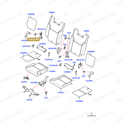 LR033144 LAND ROVER - CLIP-RETAINING From ALLMAKES