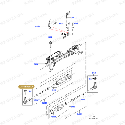 LR059261LR GENUINE LAND ROVER - JOINT - BALL
