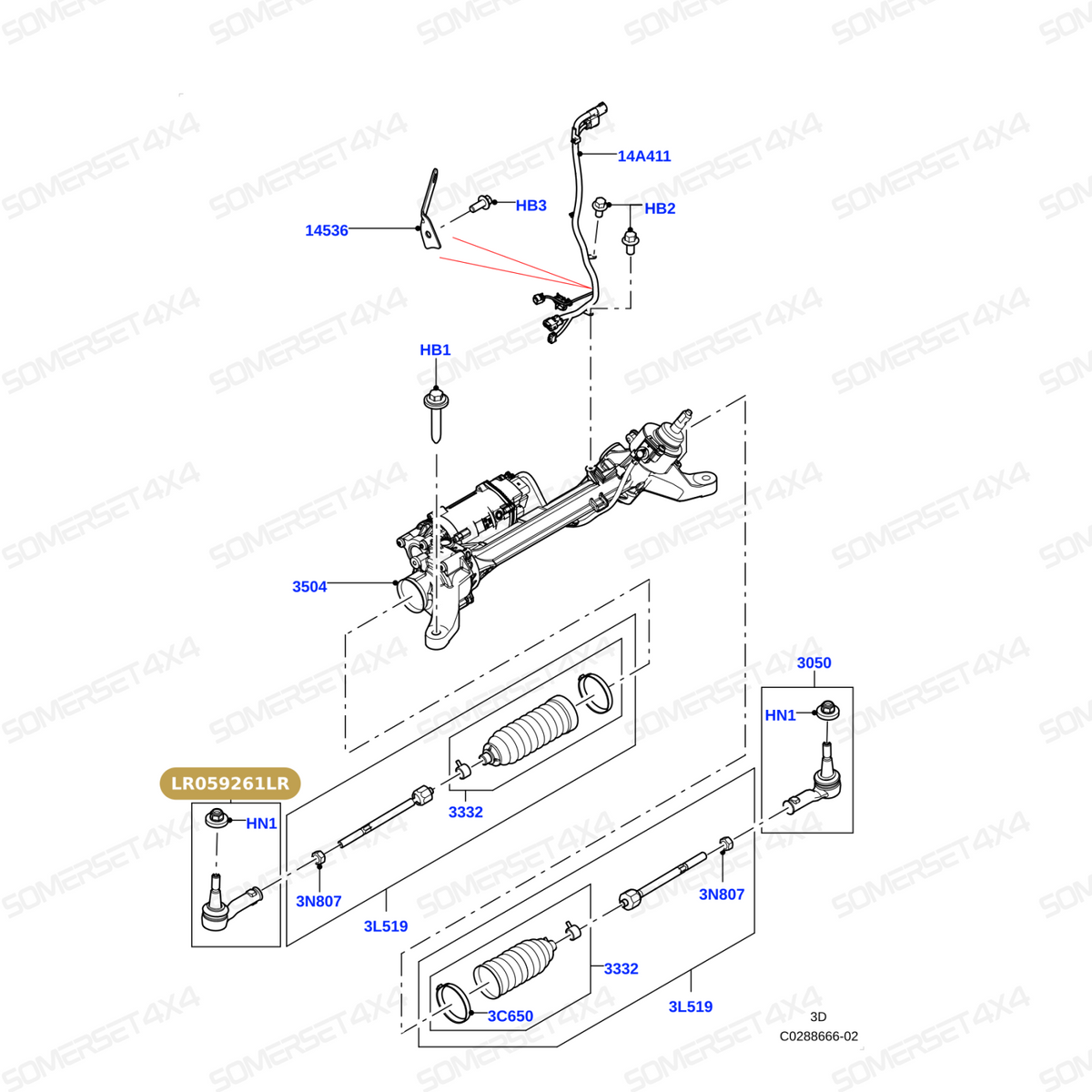 LR059261LR GENUINE LAND ROVER - JOINT - BALL